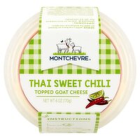 Montchevre Thai Sweet Chili Topped Goat Cheese, 6 oz