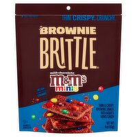 Brownie Brittle Milk Chocolate M&M's Minis Thin & Crispy Brownie Snack, 4 oz