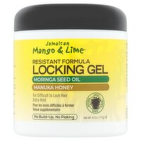 Jamaican Mango & Lime Moringa Seed Oil Manuka Honey Resistant Formula Locking Gel, 6 oz