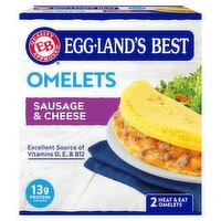 Eggland's Best Sausage & Cheese Omelets, 2 count, 7.8 oz