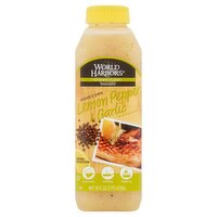 World Harbors Maine's Own Lemon Pepper & Garlic Sauce & Marinade, 16 fl oz