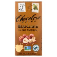 Chocolove Hazelnuts in Milk Chocolate, 3.2 oz