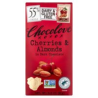 Chocolove Cherries & Almonds in Dark Chocolate, 3.2 oz, 3.2 Ounce