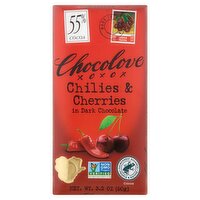 Chocolove Chilies & Cherries in Dark Chocolate, 3.2 oz