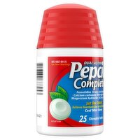 Pepcid Complete Dual Action Cool Mint Flavor Chewable Tablets, 25 count