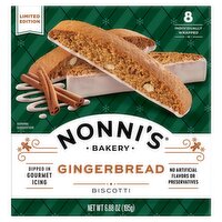 Nonni's Bakery Gingerbread Biscotti Limited Edition, 8 count, 6.88 oz