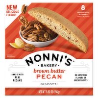 Nonni's Bakery Brown Butter Pecan Biscotti, 8 count, 5.52 oz
