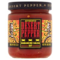 Desert Pepper Trading Co. Desert Pepper Trading Company Authentic Hot Habanero Salsa, 16 oz, 16 Ounce 