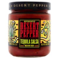 Desert Pepper Trading Company Authentic Medium Burn Tequila Salsa, 16 oz