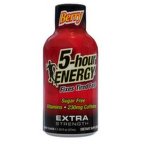 5-hour Energy Berry Flavor Extra Strength Dietary Supplement, 1.93 fl oz