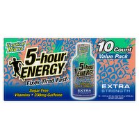 5-hour Energy Tropical Burst Extra Strength Dietary Supplement Value Pack, 1.93 fl oz, 10 count