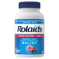 Rolaids Wild Berry Multi- Symptom Advanced Chewable Tablets, 60 count