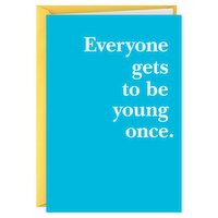 Hallmark Shoebox Funny Birthday Card (Young Once), 1 Each