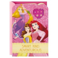 Hallmark Disney Princess Earring Stickers Birthday Card for Kids, 1 Each