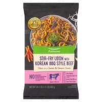 Pulmuone Stir-Fry Udon with Korean BBQ Style Beef, 24.1 oz, 24.1 Ounce