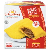 Golden Krust Spicy Beef Patty, 4.5 oz, 10 count