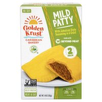 Golden Krust Jamaican Style Plant-Based Protein Turnover Mild Patties, 5.0 oz, 2 count, 10 Ounce