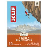 Clif Bar Crunchy Peanut Butter Energy Bars, 2.40 oz, 10 count