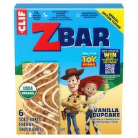Clif ZBar Disney Pixar Toy Story Vanilla Cupcake Soft-Baked Energy Snack Bars, 1.27 oz, 6 count