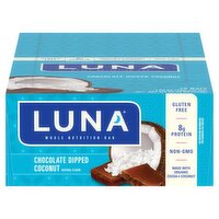 Luna Chocolate Dipped Coconut Whole Nutrition Bar, 1.69 oz, 15 count