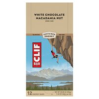 Clif Bar White Chocolate Macadamia Nut Energy Bars, 2.40 oz, 12 count, 28.8 Ounce
