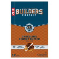 Clif Chocolate Peanut Butter Protein Bars, 2.40 oz, 12 count, 28.8 Ounce