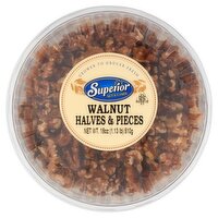 Superior Nut & Candy Walnut Halves & Pieces, 18 oz, 18 Ounce