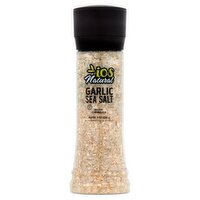 IOS Natural Garlic Sea Salt with Grinder, 9 oz