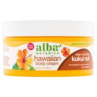 Alba Botanica Kukui Nut Hawaiian Body Cream, 6.5 oz