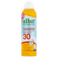Alba Botanica Hawaiian Broad Spectrum Coconut Scented Sunscreen Spray, SPF 30, 6 fl oz