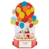 Hallmark Paper Wonder Peanuts Pop Up Birthday Card with Music (Snoopy, Birthday Balloons)