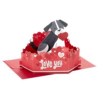 Hallmark Paper Wonder Pop Up Valentines Day Card with Sound and Motion (Dog), 1 Each