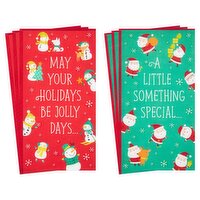 Hallmark Christmas Money or Gift Card Holders Assortment, Snowmen and Santa (6 Holiday Cards and Envelopes), 6 Each
