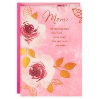 Hallmark Mothers Day Card for Mom from Us (Roses), 1 Each