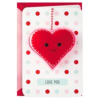 Hallmark Signature Valentines Day Card for Kids (Removable Felt Heart Ornament)