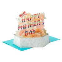 Hallmark Paper Wonder Displayable Pop Up Mothers Day Card (Pink Flowers), 1 Each