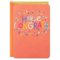 Hallmark Colorful Congratulations Card (Huge Congrats) for Graduations, New Jobs, Retirements, Promotions