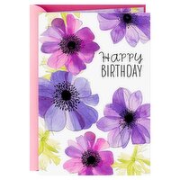 Hallmark Birthday Card for Her (Purple and Yellow Flowers) 