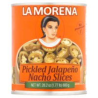 La Morena Pickled Jalapeño Nacho Slices, 28.2 oz