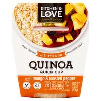 Kitchen & Love Quinoa Quick Cup with Mango & Roasted Pepper, 7.9 oz