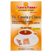 Inca's Food Clove and Cinnamon Tea, 25 count, 1.23 oz