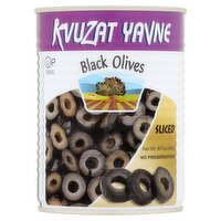 Kvuzat Yavne Sliced Black Olives, 19.7 oz