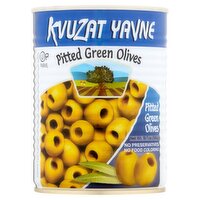 Kvuzat Yavne Pitted Green Olives, 19.7 oz