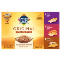 Nature's Recipe Original Natural Dog Food Variety Pack, 2.75 oz, 12 count