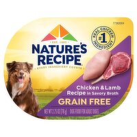 Nature's Recipe Prime Blends Grain Free Chicken & Lamb Recipe in Wholesome Broth Dog Food, 2.75 oz