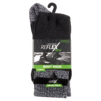 Reflex Tech Boot Sock Value Pack, Sock Size 10-13, 4 count