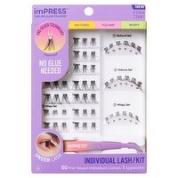 ImPress Natural, Volume and Wispy Pre-Glued Individual Lash/Kit