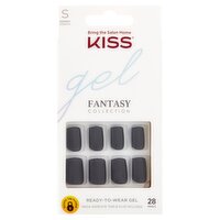 Kiss Short Length Gel Fantasy Collection Nails, 28 count