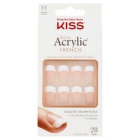 Kiss Salon Acrylic Medium Length Revolutionary French Nails