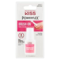 Kiss Powerflex Brush-On Nail Glue, 0.17 oz